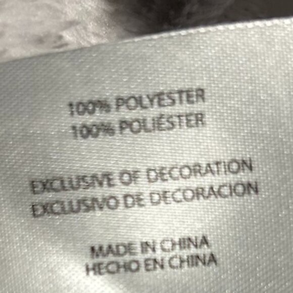 Eddie Bauer White/Gray Snowflake Fleece 1/4 Zip Pullover Women's Size M - Picture 10 of 10